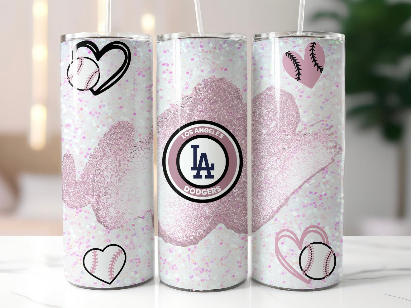 Pink LA hearts